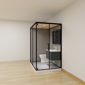 Salle <span class=keywords><strong>de</strong></span> bain intégrée - avec toilettes, douche, séparation sec-humide. Nous pouvons le réaliser en fonction <span class=keywords><strong>de</strong></span> dessins ou d'échantillons fournis - Product Image 3