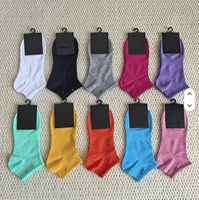Chaussettes en coton pour hommes et femmes de marque, nouvelle tendance, haute qualité, logo personnalisé, chaussettes de sport unisexes colorées pour adultes