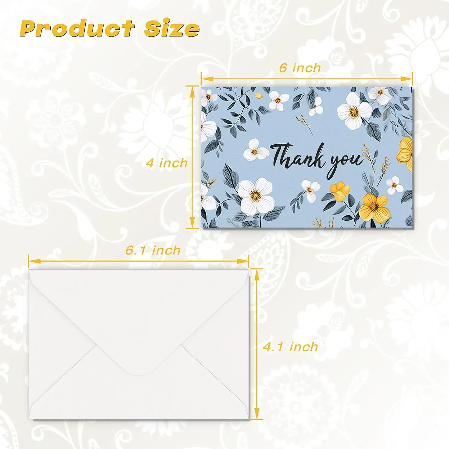 Carta di lusso di ringraziamento cartoline di artigianato pack con avvolgente biglietti di ringraziamento di alta qualità stampa olografica
