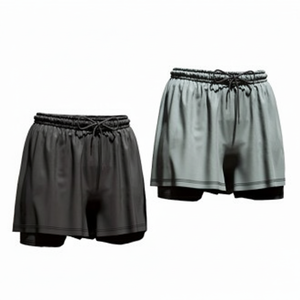 Pantaloncini da surf e costume da bagno da uomo fresco estivo doppio successivo 2 in1 Leggings allenamento Fitness e costume da bici - Product Image 1