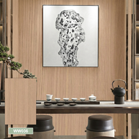 Panneaux muraux en bois SPC de haute qualité, texture bois véritable, imperméables, 3D, OEM ODM, pour salon