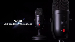 Chuyên Nghiệp Usb <span class=keywords><strong>Microphone</strong></span> Cho Âm Nhạc Ghi Âm Podcasting Thiết Bị Phòng Thu Kết Nối Có Dây Cho <span class=keywords><strong>PC</strong></span> Chơi Game Làm Bằng Kim Loại Nhựa - Product Image 3