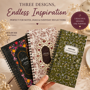 Carnet à spirales floral inspiré de Rawdah, motif Jardin de Médine, inspiré par la beauté de Rawdah - Product Image 5