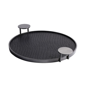 Ornement de plateau de fleurs en acier inoxydable géométrique moderne nordique pour chambres salons armoires à vin barres entrées pompe pulvérisateur - Product Image 5