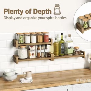 Wooden Wall <b>Shelf</b> Single Layer Rectangle Durable Multipurpose For Living Room <b>Bedroom</b> Storage - Product Image 3