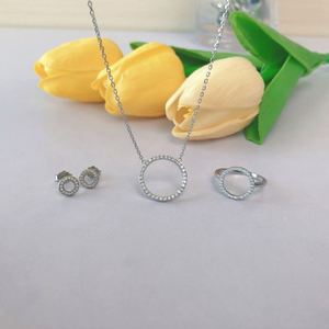 Dylam Metallic Style Fashion <b>Circle</b> Minimalist <b>Rings</b> Cubic Zircon Rhodium Plated Wedding <b>Ring</b> Sterling Silver 925 Jewelry - Product Image 5