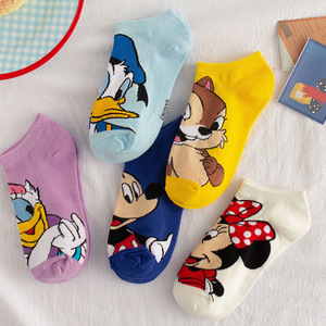 Femmes mignon dessin animé Anime lumière bouche bateau été chaussettes polyvalent nouveau bonbon couleur bas de <span class=keywords><strong>noël</strong></span> - Product Image 1