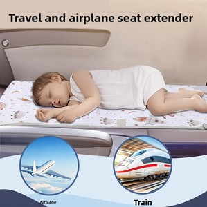 折りたたみ式防水ポリエステル製飛行機用シートエクステンダークッション、幼児・子供向け漫画デザインレッグレスト - Product Image 5