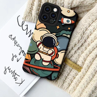 Coques de téléphone portable de dessin animé d'impression personnalisée de style Ins pour Iphone 17 16 15 14 13 12 11 Pro Max Xs 7 8 couvertures arrière antichoc