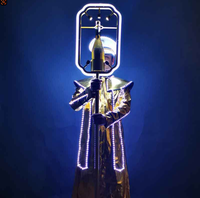 Décoration de scène, fête, rave, costume de robot LED lumineux, tenue de performance lumineuse pour Pâques/Noël/rentrée scolaire