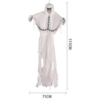 Accessoires de décoration pour Halloween, bar secret, scène d'horreur, son lumineux, commande vocale, induction suspendue, style fantôme