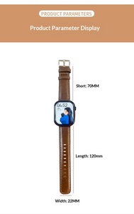 Correa de Cuero Genuino Curtido Vegetalmente de Lujo Upro para Reloj Apple Series 10 9 8 7 6 5 SE Ultra 2 49mm 45mm 44mm 42mm - Product Image 3