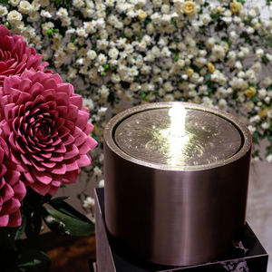 2025 ornements de <span class=keywords><strong>jardin</strong></span> fontaine d'eau en acier cascade eau caractéristiques idées fontaine extérieure en acier inoxydable - Product Image 6