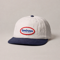 Casquette en chanvre bicolore personnalisée avec patch tissé, casquette de baseball à 6 panneaux non structurée à visière plate, casquette en chanvre Snapback Dad Hat à visière souple