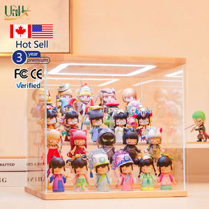 Boîte aveugle boîte de <span class=keywords><strong>rangement</strong></span> boîte de <span class=keywords><strong>rangement</strong></span> de jouets portable avec éclairage <span class=keywords><strong>Lego</strong></span> <span class=keywords><strong>rangement</strong></span> anti-poussière vitrine portable - Product Image 1