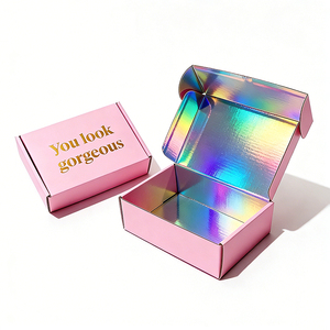 Scatola di Cartone Ondulato Pieghevole Personalizzata per Spedizioni, Imballaggio Cosmetico e Regali - Product Image 1