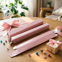 Boîte pliante en papier cosmétique écologique haut de gamme avec logo personnalisé, impression quadricolore, recyclable, emballage pour tube de rouge à lèvres en carton blanc