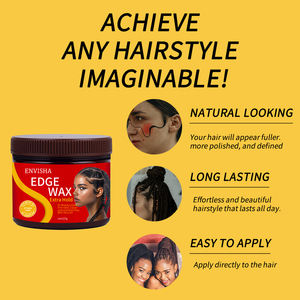 Pommade Coiffante Anti-Frisottis Longue Durée <span class=keywords><strong>à</strong></span> Tenue <span class=keywords><strong>Forte</strong></span> avec Logo Personnalisé pour le Contrôle des Bords et le Lissage des Cheveux - Product Image 2