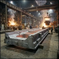 OEM/ODM ASTM A536 Fonte ductile et fonte gris moulée par sablage, Marque LF, Certifié ISO9001, Banc de machine professionnel pour l'automobile