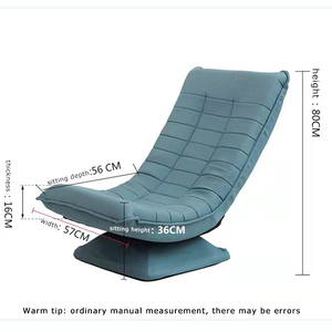 2022 nouvelle vente chaude prix de gros cuir et tissu banane chaise de lune pivotante à bascule - Product Image 6