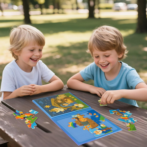 Libro de Rompecabezas Magnético con Historias Bíblicas 3 en 1, Rompecabezas de 20 Piezas, Juguete Educativo Temprano para Niños de 3 Años en Adelante - Product Image 3