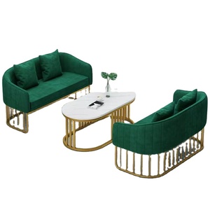Canapé de style nordique moderne et élégant, style Ins, luxe léger, métal doré, design simple pour salon, meubles de maison de loisirs, éponge - Product Image 3