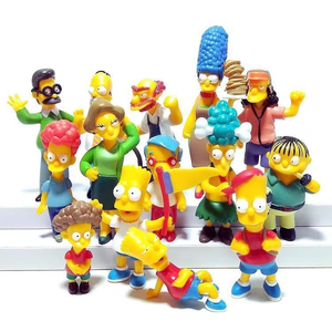 Figuras de PVC de los Simpson en Oferta, Set de 14 Piezas, Muñecos de Colección de la Familia Simpson, Figuras de Anime - Product Image 1