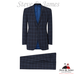 Meilleures ventes : Costumes d'affaires sur mesure pour hommes Steve & James, en laine 100% premium, anti-plis et respirants - Product Image 4