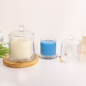 Giá Đỡ Nến Thủy Tinh Hình Vòm Hình Chuông Chất Lượng Cao Chịu Nhiệt Rỗng Có Nắp Đậy Bằng Thủy Tinh - Product Image 6