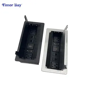 Embedded Conference Table Power Socket With USB Control Flip Up Power Socket