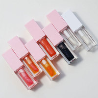 Nouveauté Brillant à Lèvres Repulpant Personnalisé 30 Couleurs Marque Privée Carré Huile pour les Lèvres Fruit Vegan Huile pour les Lèvres Hydratante et Repulpante