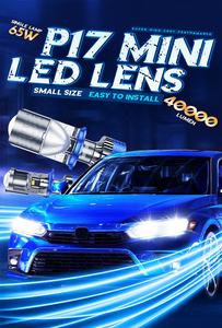 Custom 6500K H4 65W 40000lm Plug And Play Chips de enfoque alto buen tipo de luz Led faro Mini lente con ventilador de refrigeración - Product Image 2