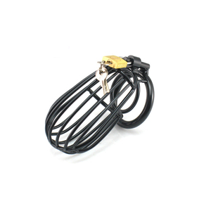 Металлический полый мужской пояс верности, замок для пениса, большая клетка для члена, секс-игрушки для мужчин - Product Image 3