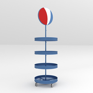 Factory Customized Metal Round Commercial <strong>Shelves</strong> and Beverage Display Racks - Product Image 4