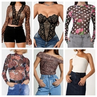 Fardos de Ropa Nueva Mixta de Proveedor, Pacas de Ropa de Mujer al por Mayor, Tops Surtidos