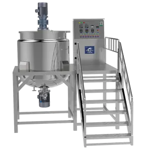 液体石鹸シャンプーローションゲル電気加熱混合機を作るためのアジテータータンク付き1000L均一化ミキサー