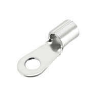 Bornes annulaires en cuivre étamé non isolées RNB 5.5 4L, connecteur nu à emboutissage continu pour fils de calibre 12-10 AWG