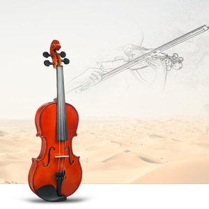 Set Violino Acustico NAOMI Colore Naturale Lucido 4/4-1/8 con Arco, Resina, Accordatore, Ponticello, Silenziatore, Panno per Pulizia, Custodia e Corde - Product Image 6