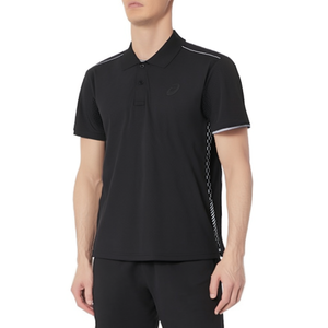 Camiseta Polo de Manga Corta para Hombre Asics, Negra, Ropa Deportiva de Alto Rendimiento - Product Image 3