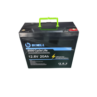 Batterie au lithium LiFePO4 rechargeable à décharge profonde 12,8 V 10 Ah 12 Ah 15 Ah 20 Ah, 4000 cycles, pour solaire, vidéosurveillance, IoT, agriculture