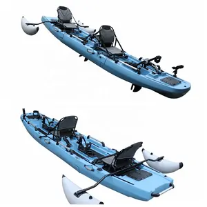 厂家直销最优惠价格可拆卸皮艇坐在顶部钓鱼皮艇体育场座椅踏板驱动皮艇出售