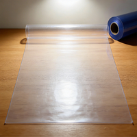 Rouleau de film PVC transparent souple et fin de 0,15 mm à 0,30 mm, feuille de vinyle transparente pour les couvertures de livres et la papeterie