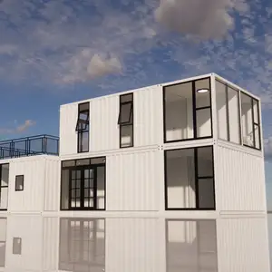 Steel structure packing and folding container house Prefab house Detachable simple container house for construction