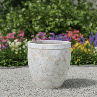 Jardinière en ciment de style américain pour extérieur, jardin, centre commercial, décorative, qualité supérieure, résistante aux intempéries, pot à fleurs