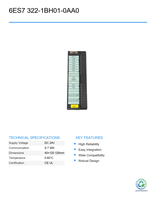 PLC de Automatización Industrial Usado 6ES7 322-1BH01-0AA0, Ideal para Sistemas de Control Industrial