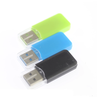 Mini USB portátil 2,0 TF SD lector de tarjetas de memoria adaptador T-Flash de alta velocidad para PC portátil ordenador vehículo altavoz