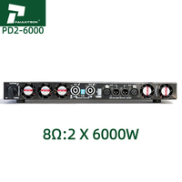 Amplificateur Paulkitson PD26000 SiC 6000W 2 canaux pour caisson de basses, amplificateur de son 1U, amplificateur de puissance audio professionnel de classe D