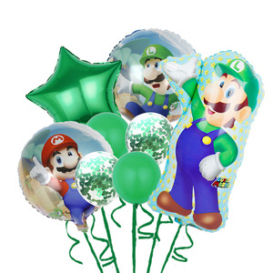 Ensemble de ballons <span class=keywords><strong>Super</strong></span> <span class=keywords><strong>Mario</strong></span> Peach Princess en <span class=keywords><strong>film</strong></span> d'aluminium pour la décoration de fête d'anniversaire des enfants et les ballons de jeu - Product Image 2