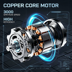 <span class=keywords><strong>Scie</strong></span> <span class=keywords><strong>sauteuse</strong></span> sans fil CARTVOX 20V sans balais, 3000 SPM, capacité de coupe du bois de 80 mm, <span class=keywords><strong>action</strong></span> orbitale à 4 étapes, outils électriques - Product Image 3