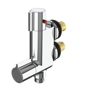 Modern <strong>Thermostatic</strong> <strong>Bath</strong> Shower Mixer <strong>Taps</strong> NBYT-65206 Bathroom <strong>Thermostatic</strong> Faucet Dual Handle Square Rain Spray Graphic Design - Product Image 1
